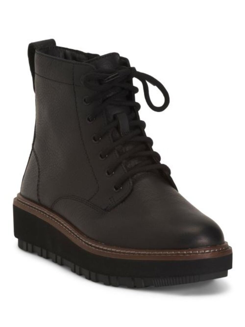 CLARKS Leather Oriannaw Lace Comfort Boots - Picture 1 of 4